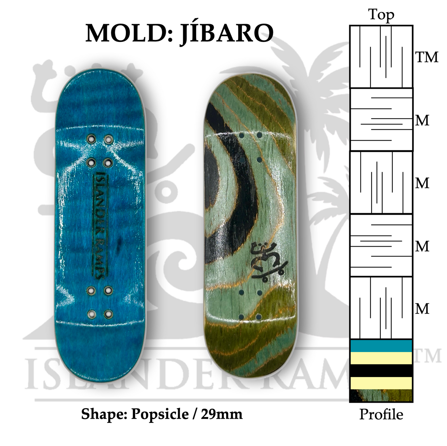 BGB Stripes - 29mm Jibaro Popsicle
