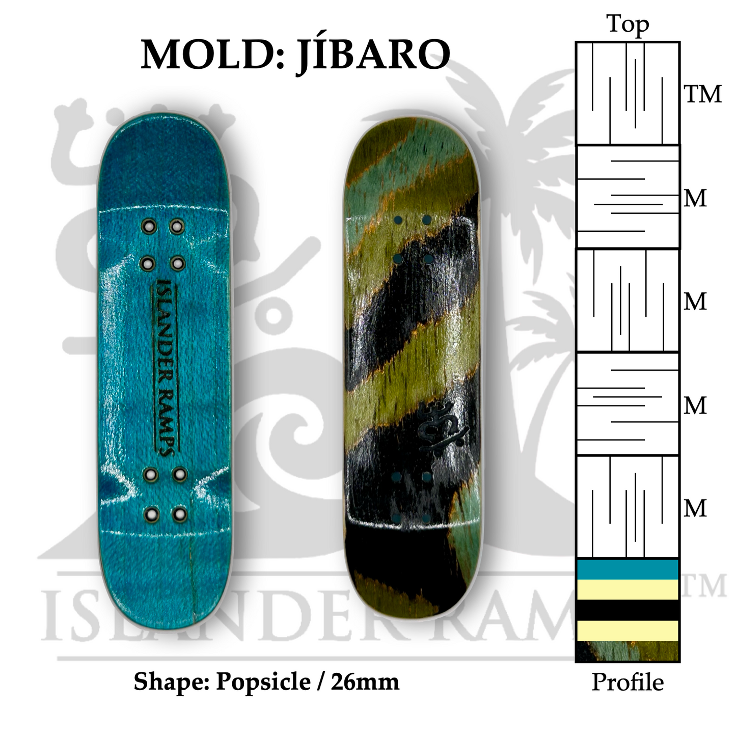 BGB Stripes - 26mm Jibaro Popsicle