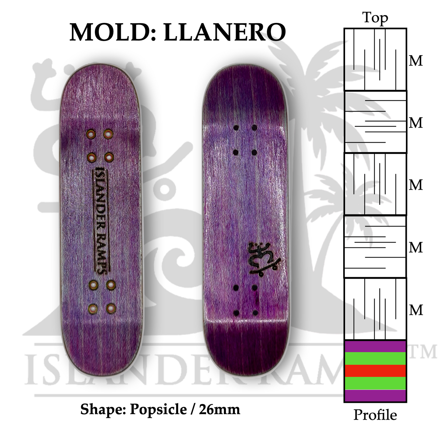 Purple Love - 26 mm Llanero Popsicle