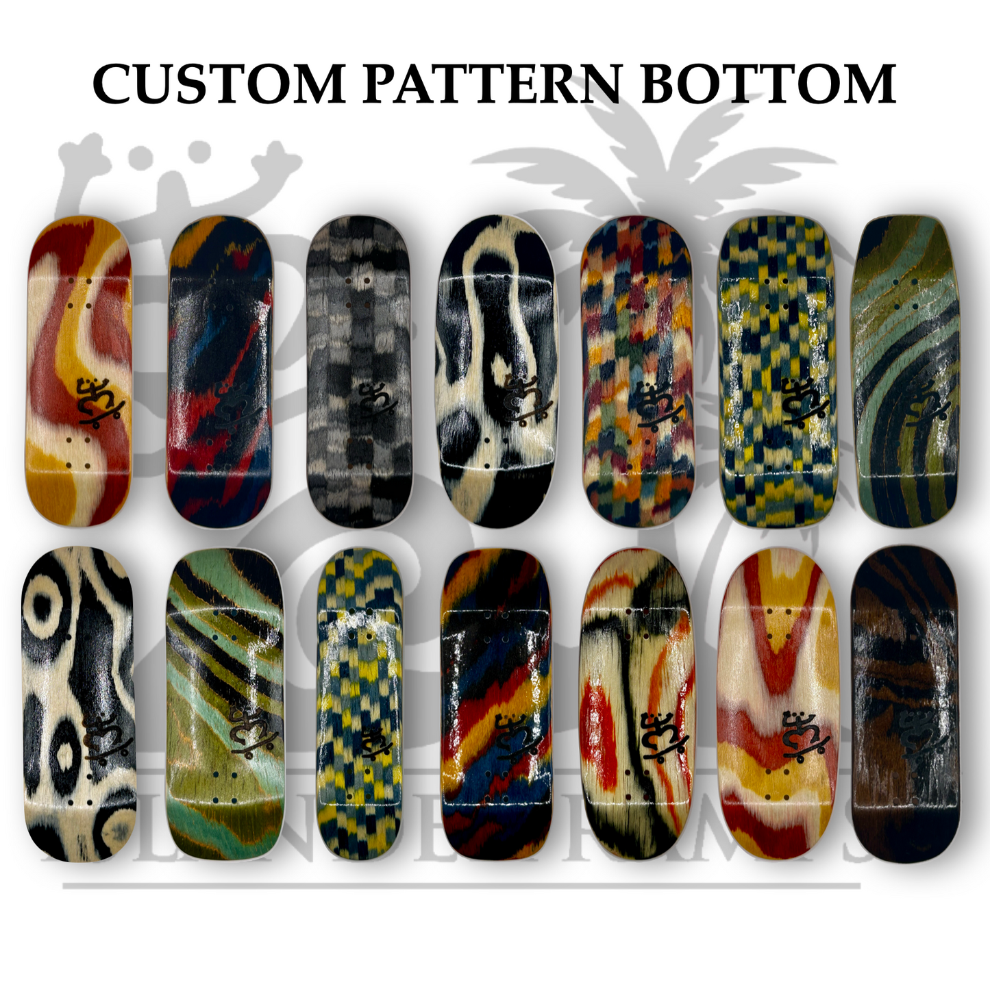 Custom Islander Ramps Deck - Pattern Bottom