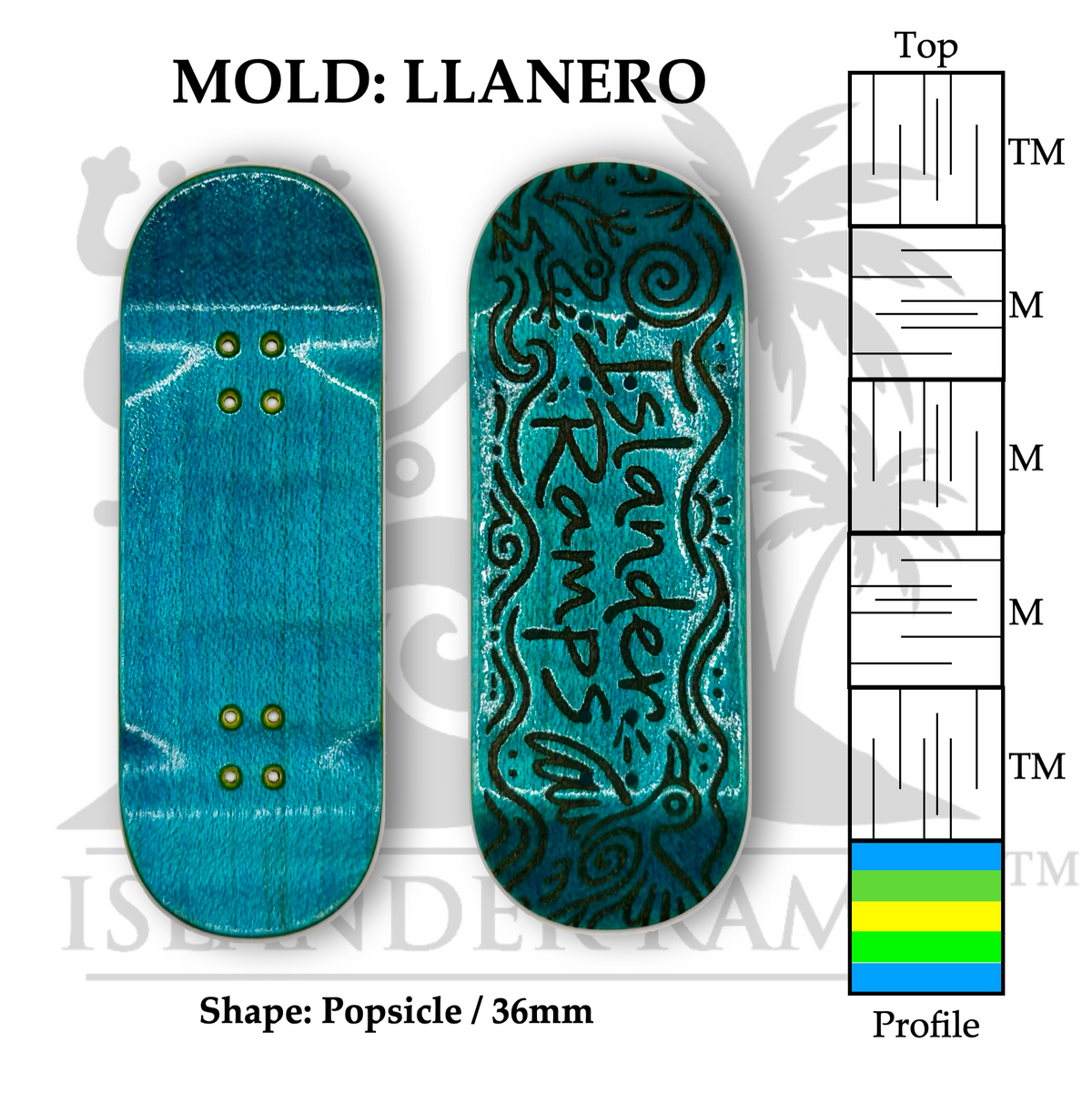 VIBRAS - Aqua 36mm Llanero Popsicle